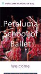 Mobile Screenshot of petalumaschoolofballet.com